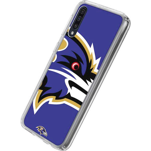 NFL Baltimore Ravens Large Logo Galaxy A50 Clear Case